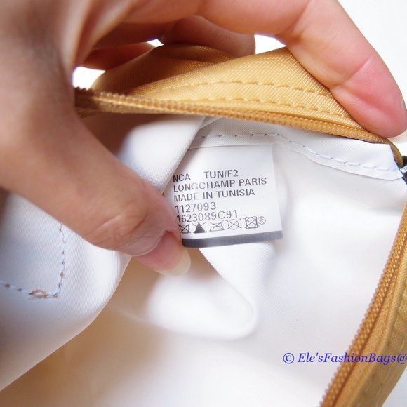 ❤️ NWT LONGCHAMP Le Pliage Type M Medium Short Handle Tote CURRY Yellow AUTHENTC - Picture 15 of 16